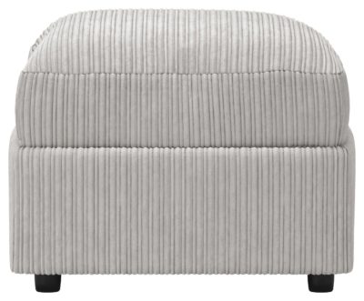Collection - Phoebe - Fabric Footstool - Grey